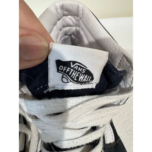 Women's Vans Sk8-Hi Sneakers US 8 Navy White High Top - Picture 2 of 8